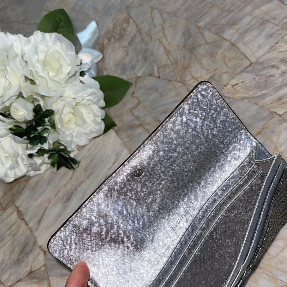 Michael-kors Women's Black and Grey Wallet-purses